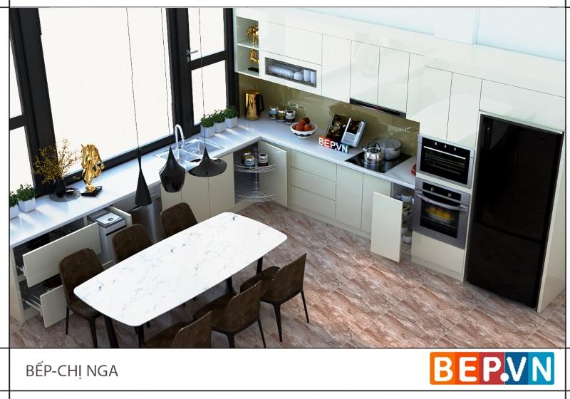 Giá góc liên hoàn cho tủ bếp