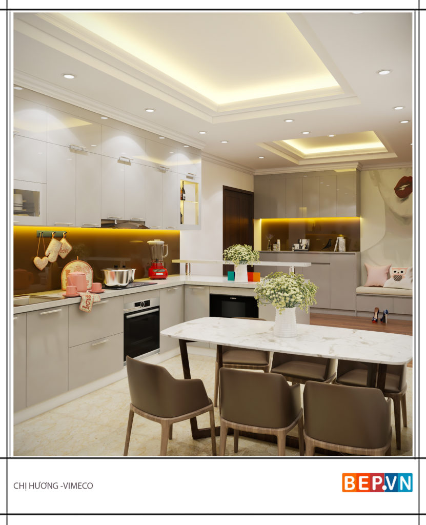 Đèn Led cảm ứng thông minh cho hệ tủ bếp hiện đại.