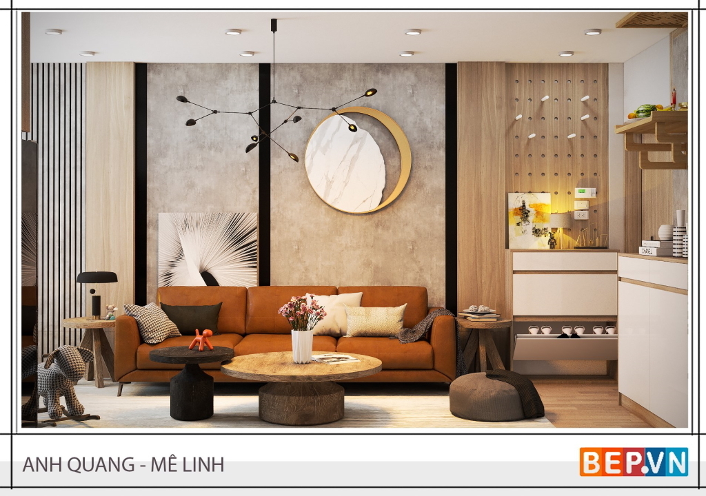 Thiết kế nội thất nguyên căn chung cư - gia đình anh Quang - KĐT Thanh Lâm , Mê Linh, Hà Nội