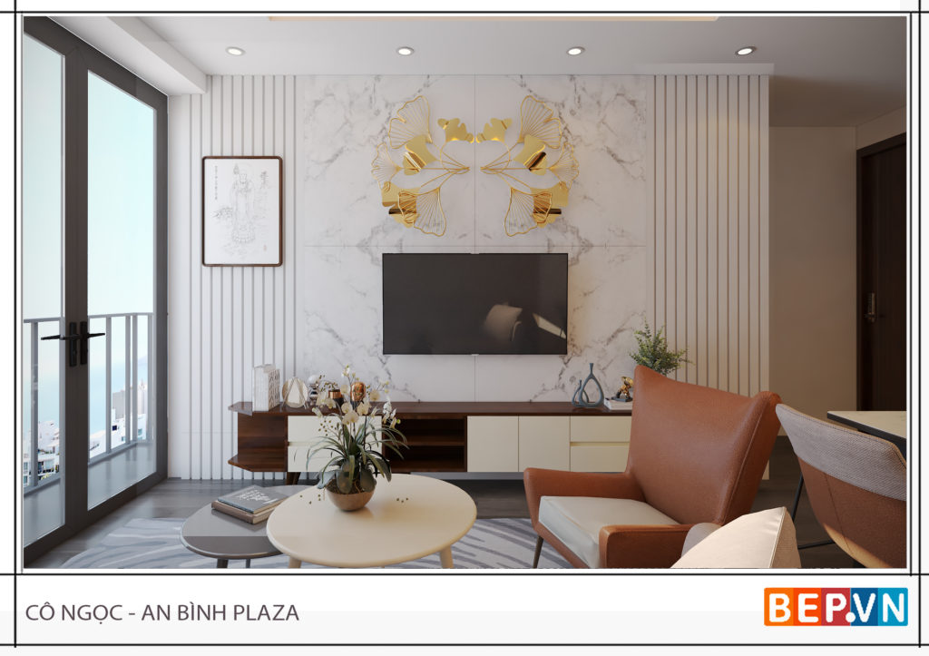thiet ke noi that phong khách hien dai co ngoc an binh plaza