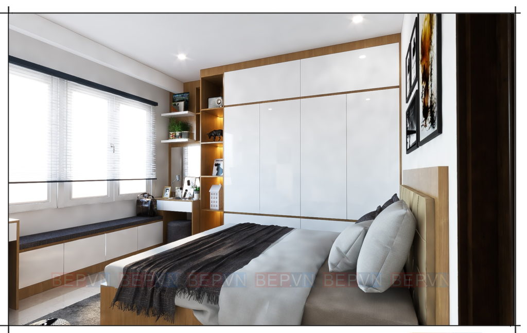 thiết kế nội thất phòng ngủ hiện đại