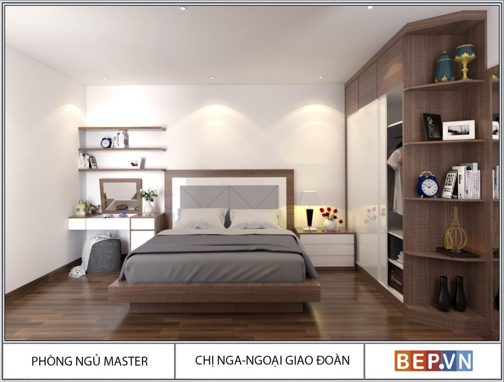 thiết kế nội thất phòng ngủ 20m2