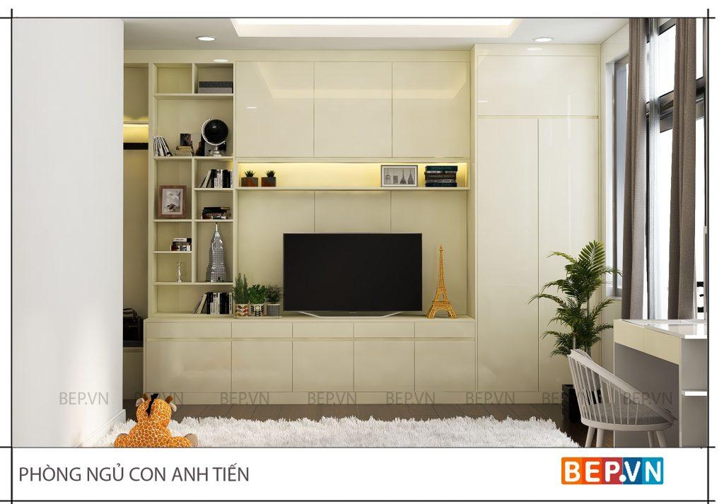 kệ tivi phòng ngủ hiện đại và tiên nghi