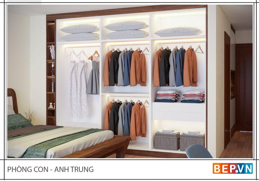 tủ quần áo trong phòng ngủ