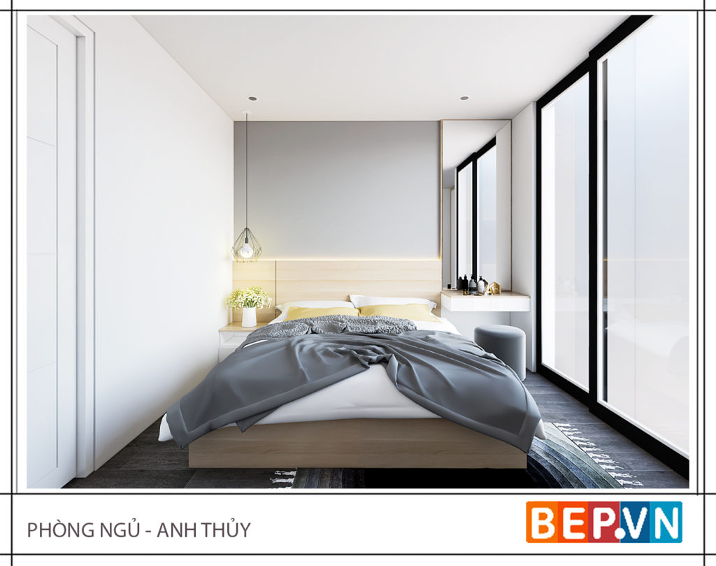 Thiết kế phòng ngủ đơn giản, hiện đại