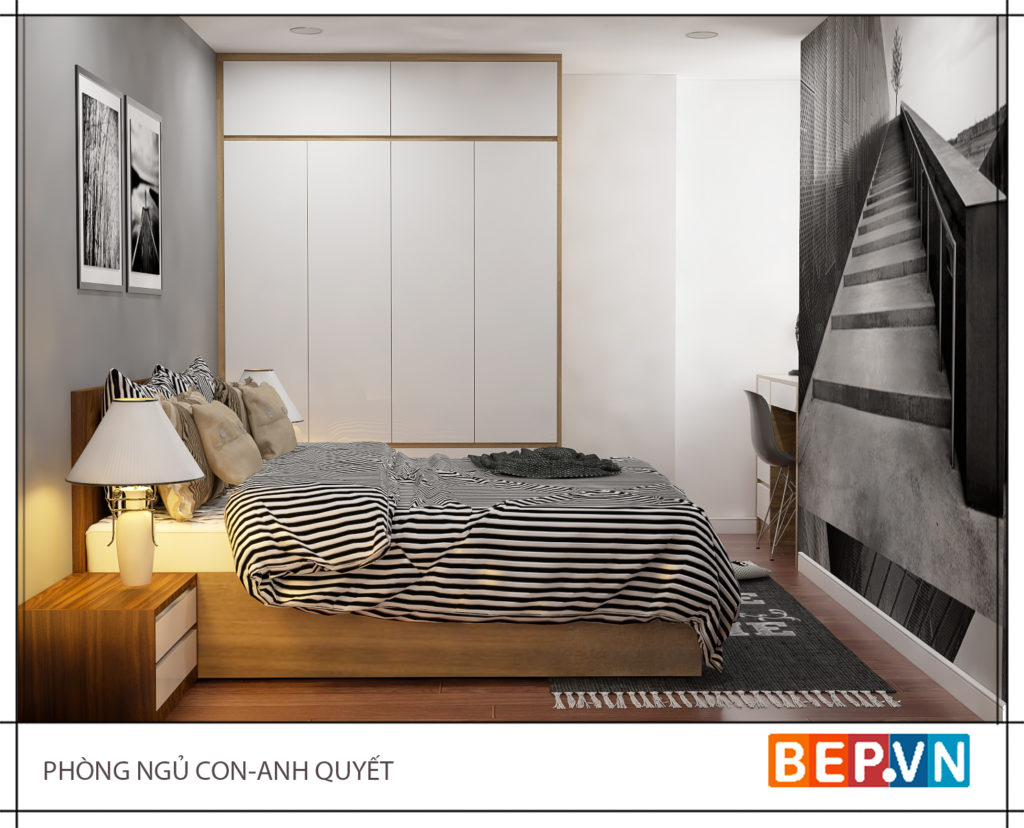 Thiết kế phòng ngủ con anh Quyết