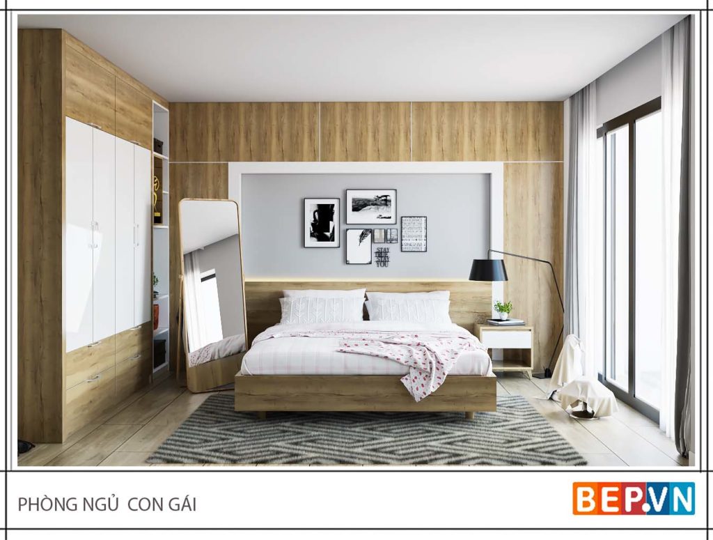 thiết kế phòng ngủ đơn giản, hiện đại