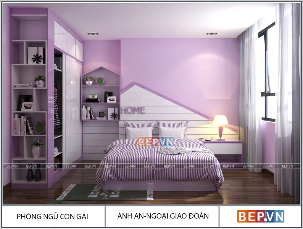 Mẫu phòng ngủ cho con gái