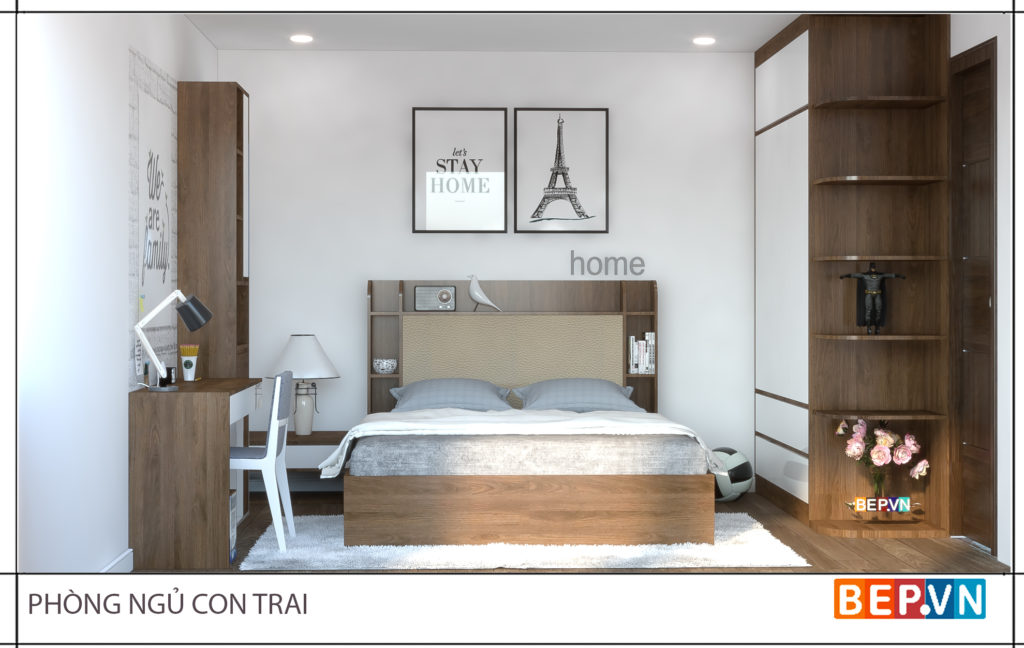 Thiết kế phòng ngủ cho con trai