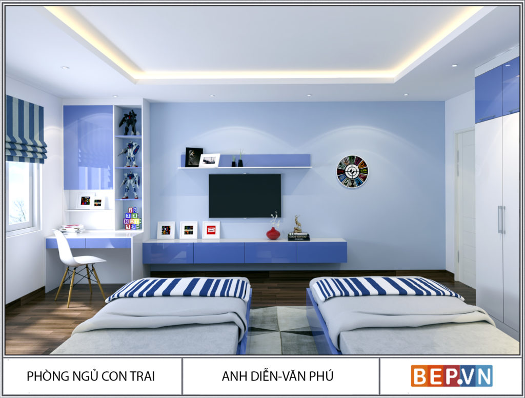 Mẫu thiết kế phòng ngủ hiện đại, độc đáo và sáng tạo cho con 6