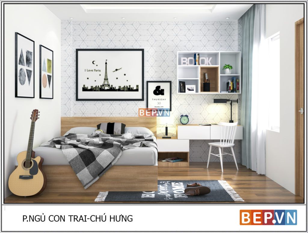 Mẫu thiết kế phòng ngủ hiện đại, độc đáo và sáng tạo cho con 9