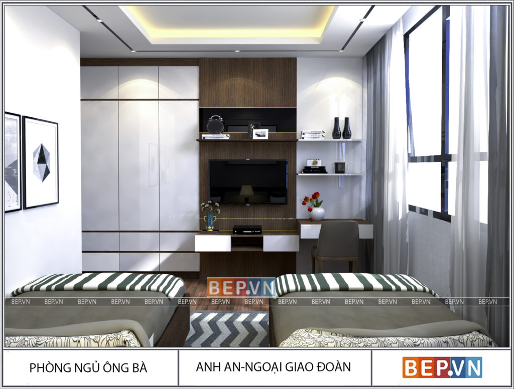 thiết kế phòng ngủ ông bà