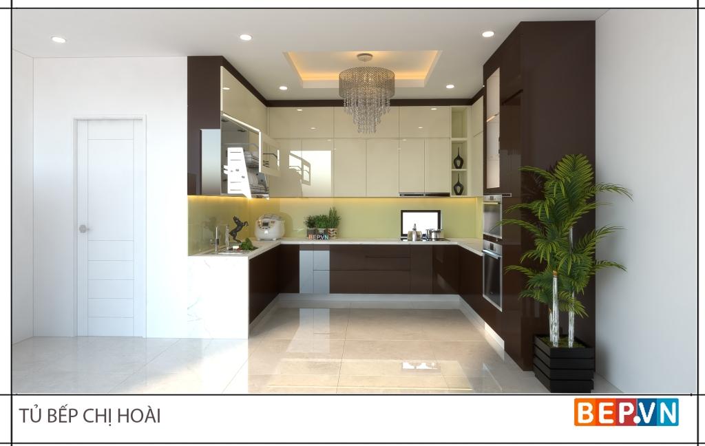 Mẫu thiết kế tủ bếp đẹp cho nhà phố