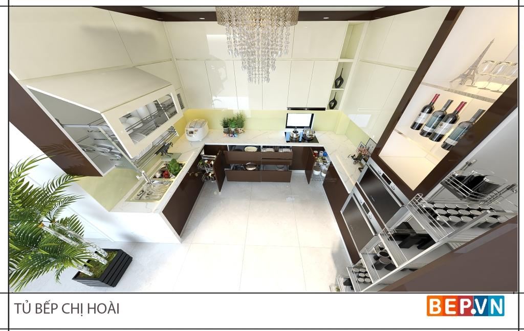 Mẫu thiết kế tủ bếp đẹp cho nhà phố