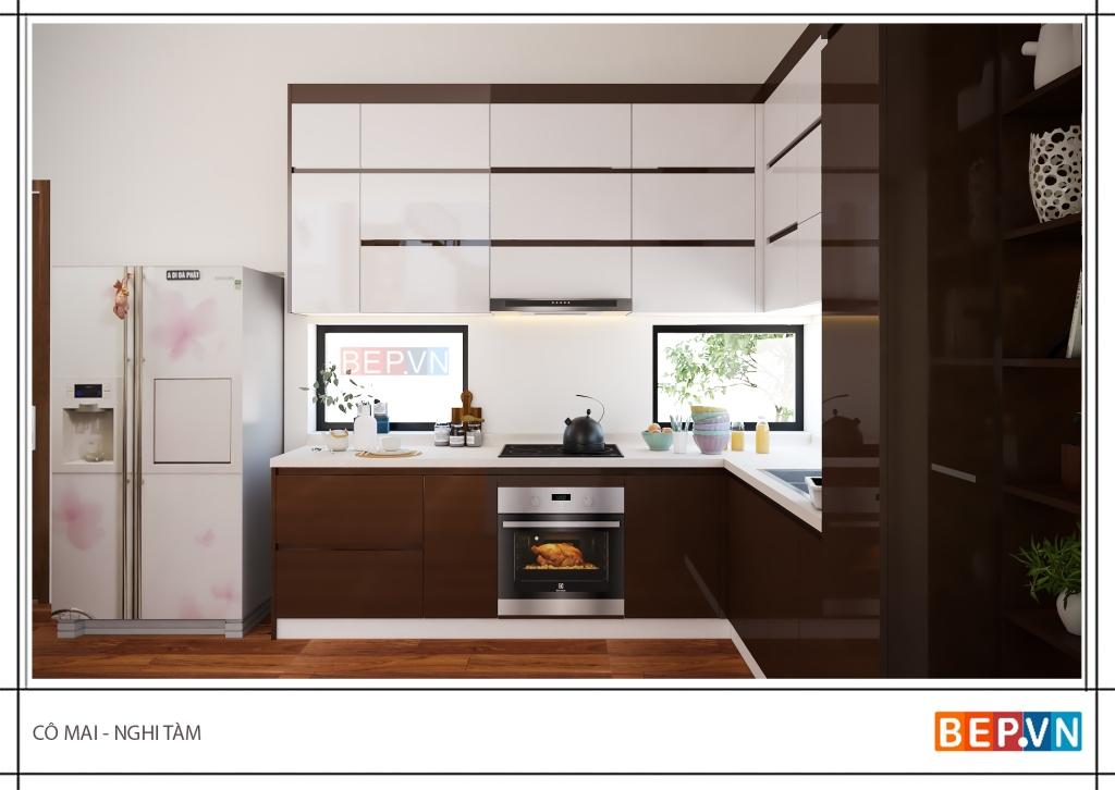 Mẫu thiết kế tủ bếp đẹp cho nhà phố Mẫu thiết kế tủ bếp đẹp cho nhà phố