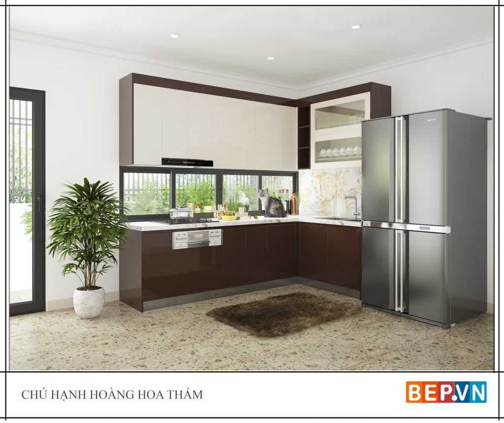 Tủ bếp đẹp hiện đại gia đình chú Hạnh Tủ bếp đẹp hiện đại gia đình chú Hạnh