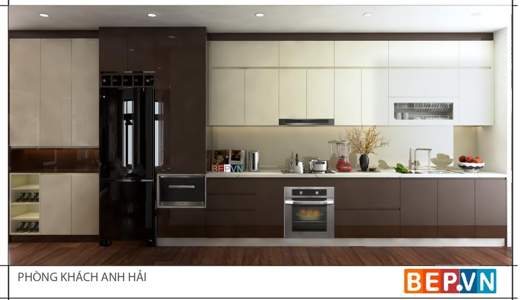 thiết kế tủ bếp chữ i