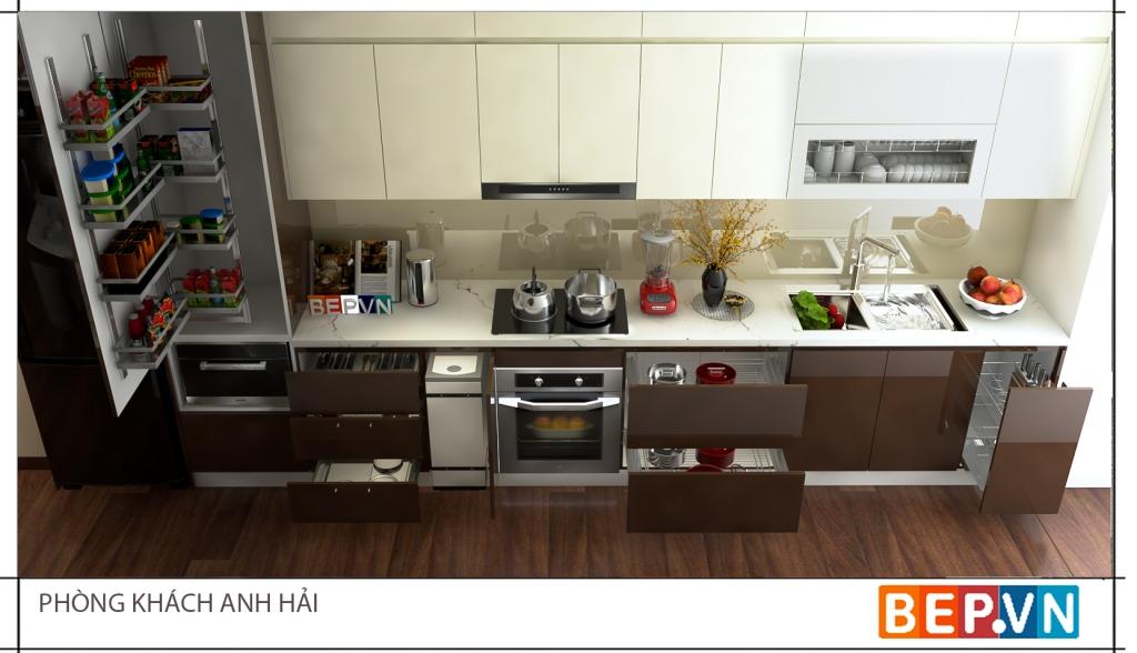 Phụ kiện bếp thông minh của gia đình anh Hải