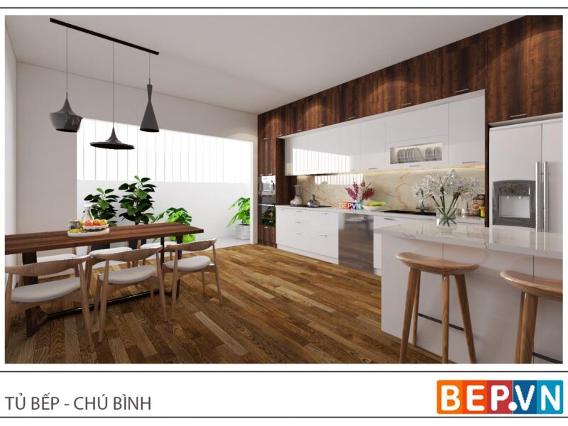 Alternative view of Tủ Bếp Đảo gia đình chú Bình