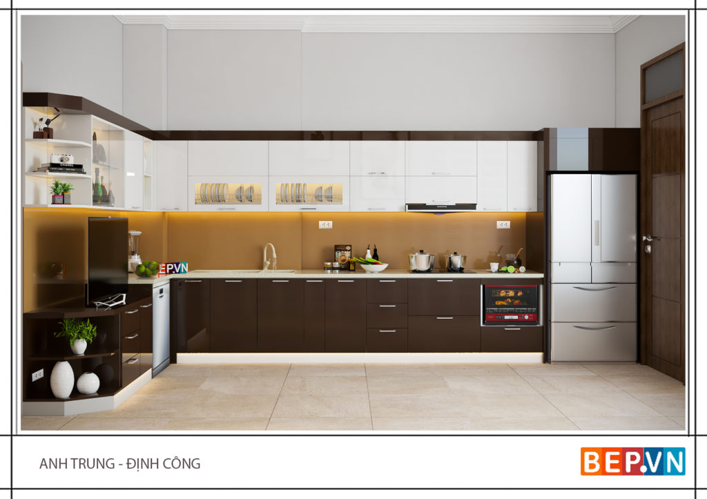 Mẫu thiết kế tủ bếp chữ l được yêu thích năm 2019 29