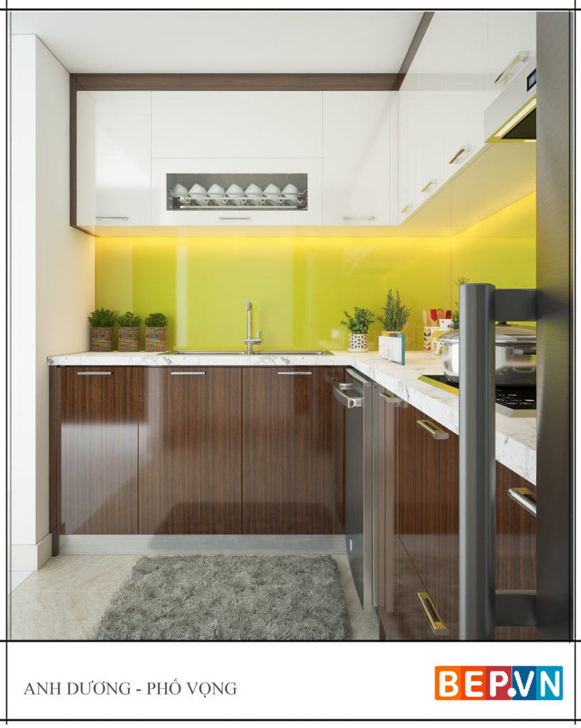 Mẫu thiết kế tủ bếp chữ l được yêu thích năm 2019 30