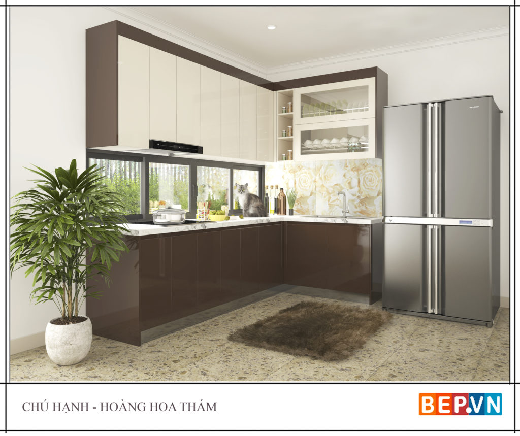 Mẫu thiết kế tủ bếp chữ l được yêu thích năm 2019 38