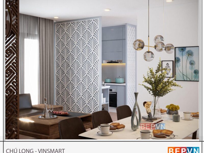 Alternative view of Thiết kế tủ bếp chung cư Vinsmart City -  Gia đình anh Long