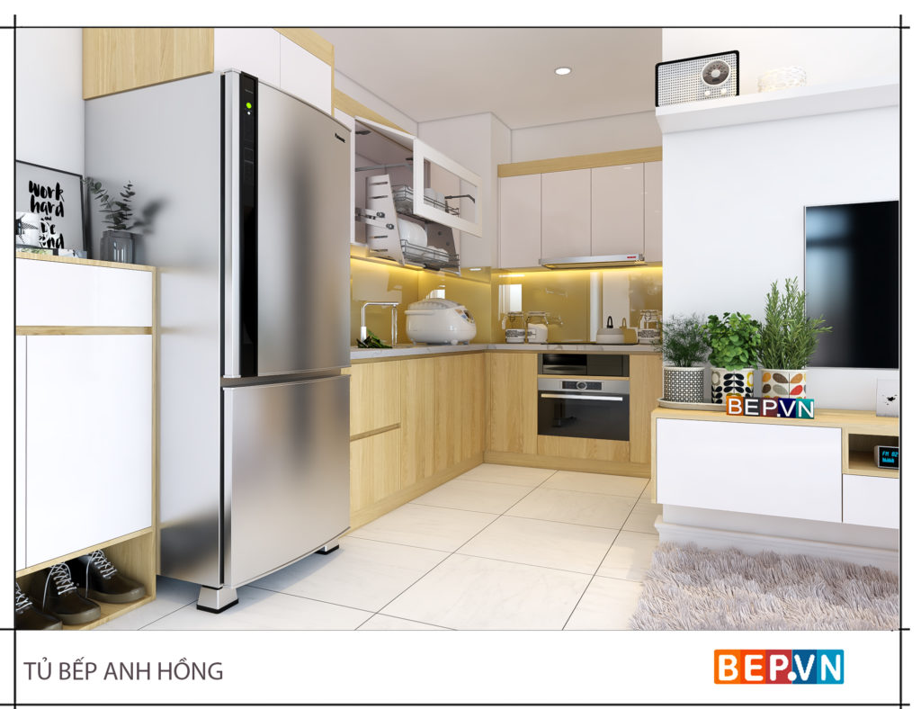 Mẫu thiết kế tủ bếp chữ l được yêu thích năm 2019 44