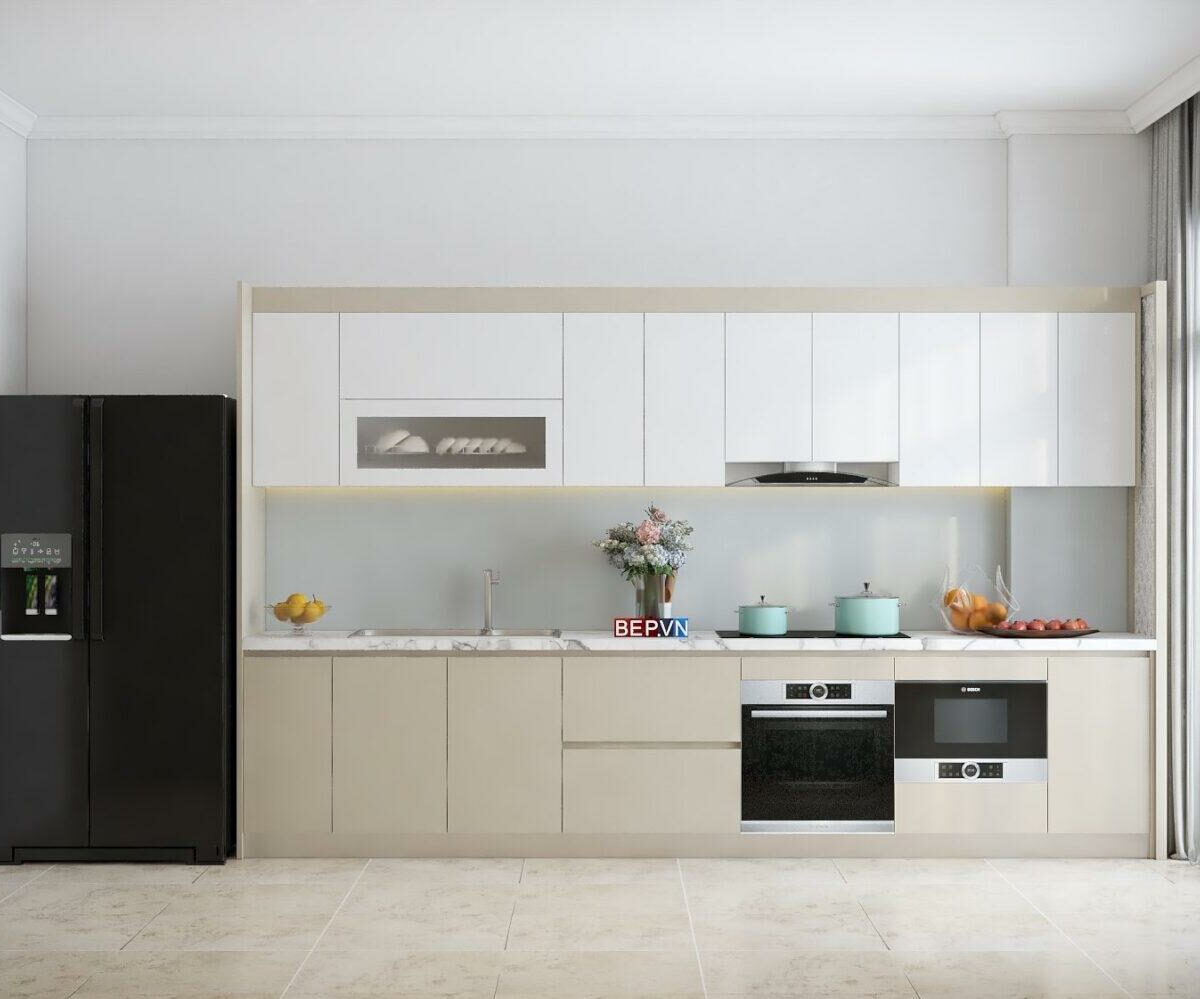 Tủ bếp Acrylic đẹp - Gia đình anh Minh (Phan Đình Phùng)
