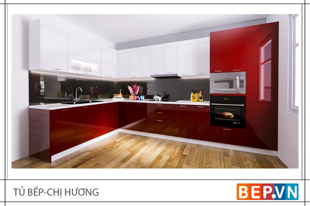 Thiết kế tủ bếp hiện đại khiến bạn muốn chi tiền