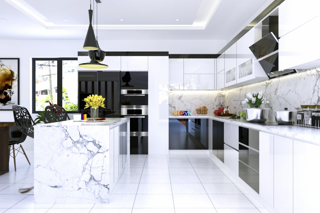 Thiết kế tủ bếp hiện đại khiến bạn muốn chi tiền