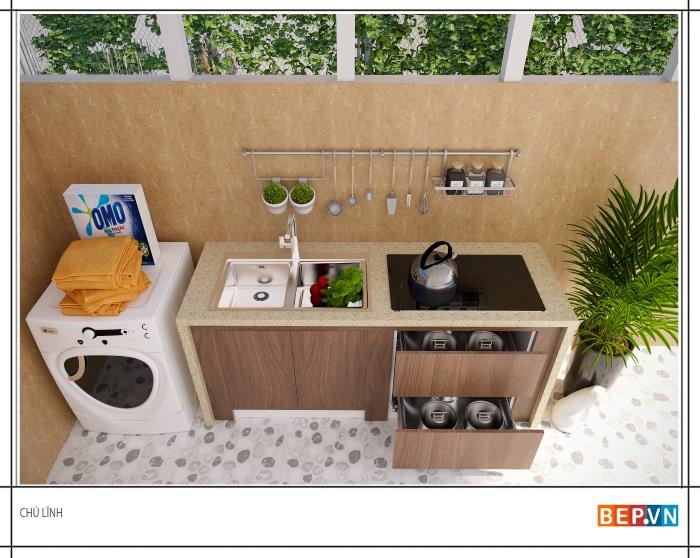 Bắt kịp xu hướng nhà bếp tối giản với thiết kế tủ bếp mở tối giản.