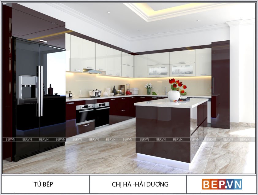 Thiết kế nội thất nhà chị hà- Hải Dương
