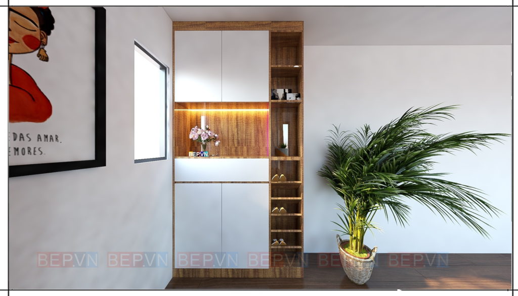 Chất liệu lựa chọn khi thiết kế tủ giầy gia đình