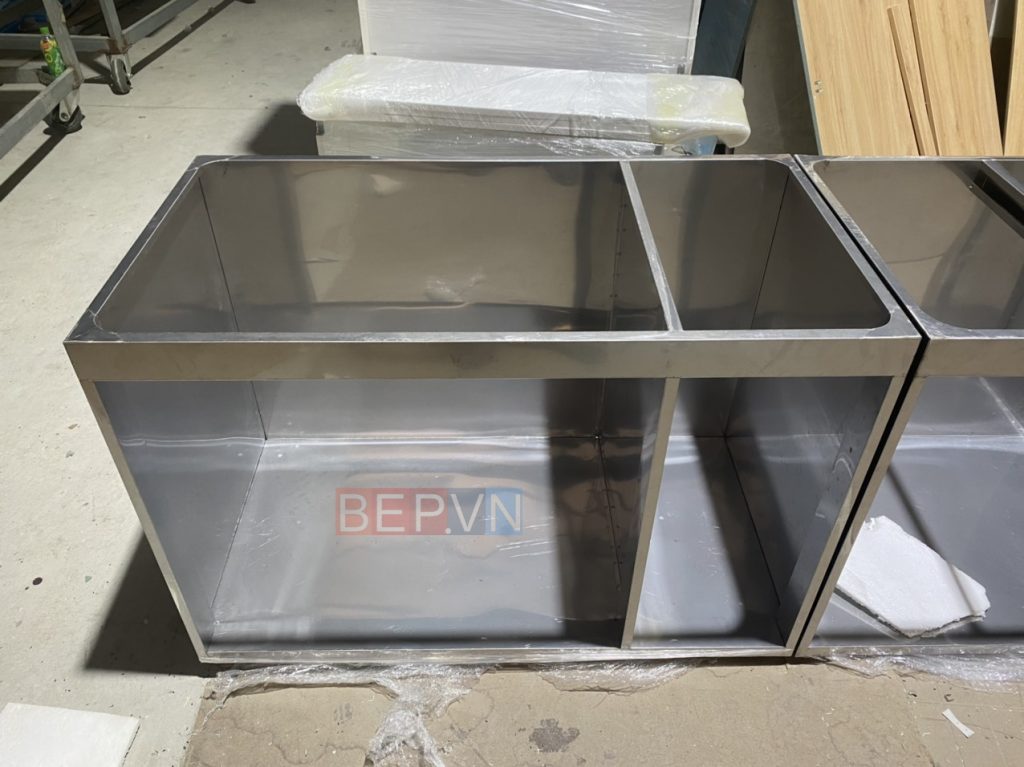 khung thùng tủ bếp inox gia công trong nước