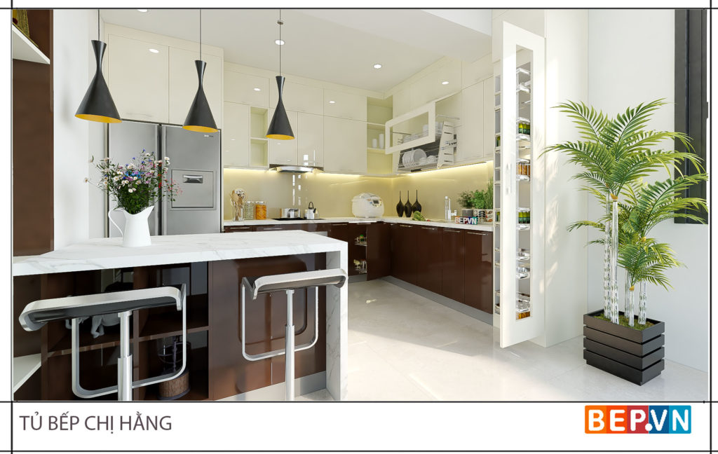 Trang trí thêm cho không gian phòng bếp trở nên độc đáo, mới lạ