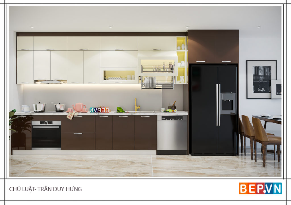Đặc điểm nổi bật của tủ bếp acrylic