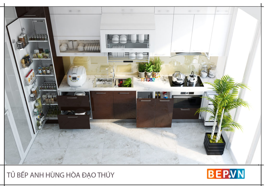 Hệ phụ kiện, thiết bị bếp hiện đại, thông minh cho phòng bếp gọn gàng, ngăn nắp