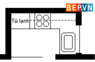 tủ bếp chữ L