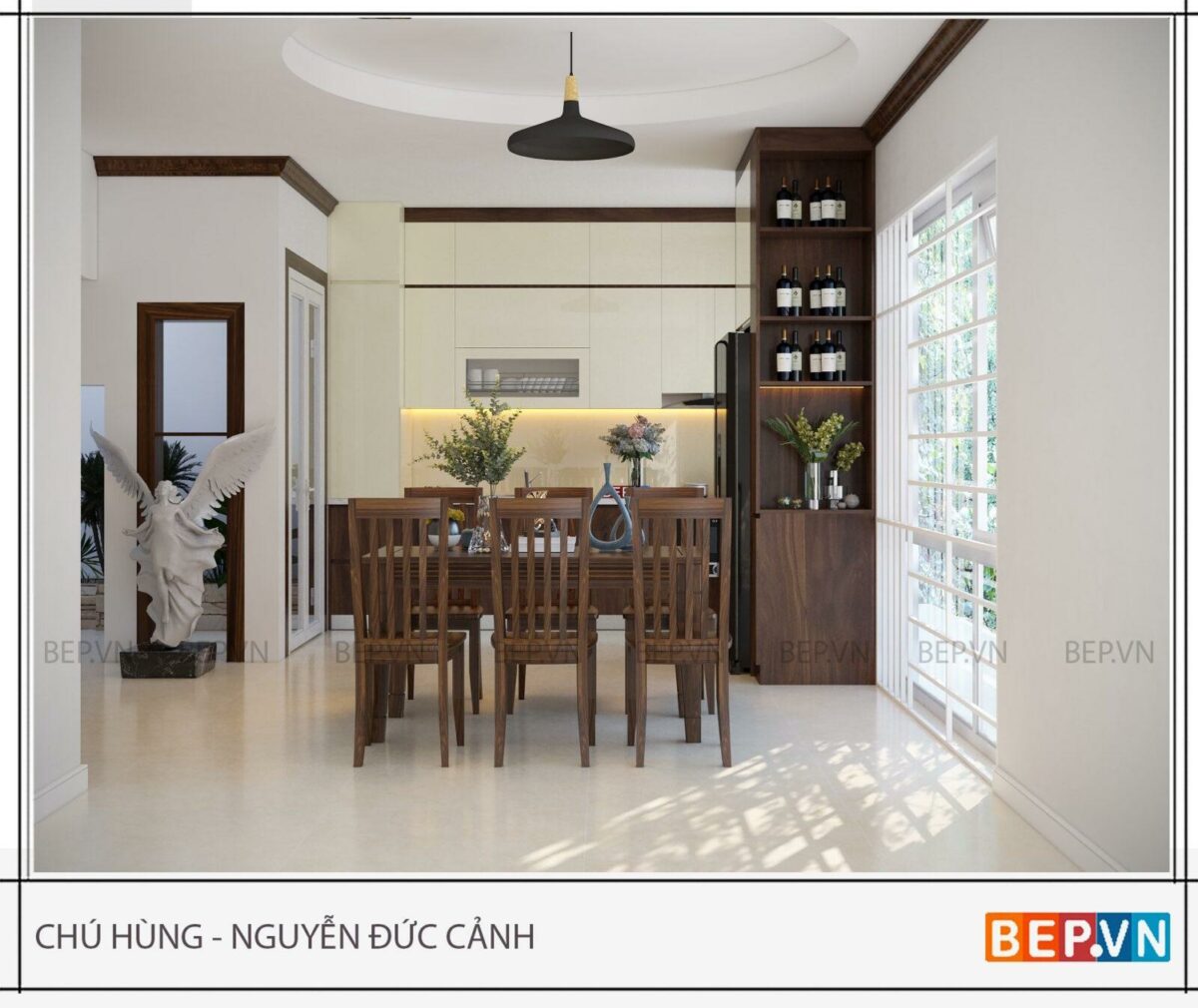 Tủ bếp chữ i hiện đại, công năng - Chú Hùng - Nguyễn Đức Cảnh - Hình ảnh 9