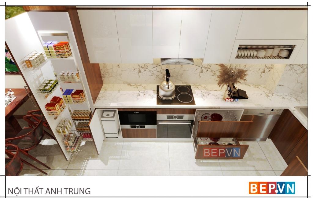 Thiết kế tủ bếp đẹp hiện đại của gia đình anh Trung - Thị Trấn Đông Anh Thiết kế tủ bếp đẹp hiện đại của gia đình anh Trung - Thị Trấn Đông Anh