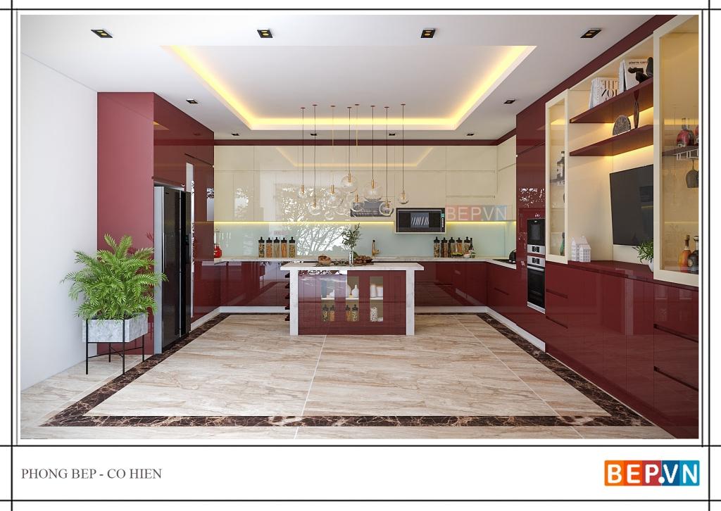 Thiết kế tủ bếp cho biệt thự hiện đại và sang trọng