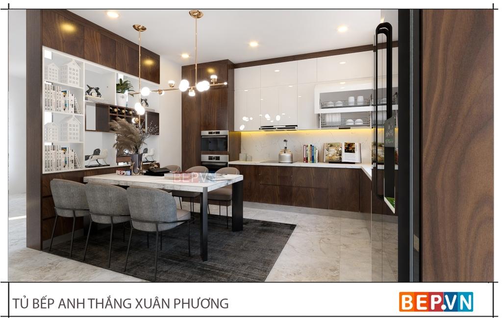 Mẫu thiết kế tủ bếp cho nhà biệt thự sang trọng, hiện đại Mẫu thiết kế tủ bếp cho nhà biệt thự sang trọng, hiện đại