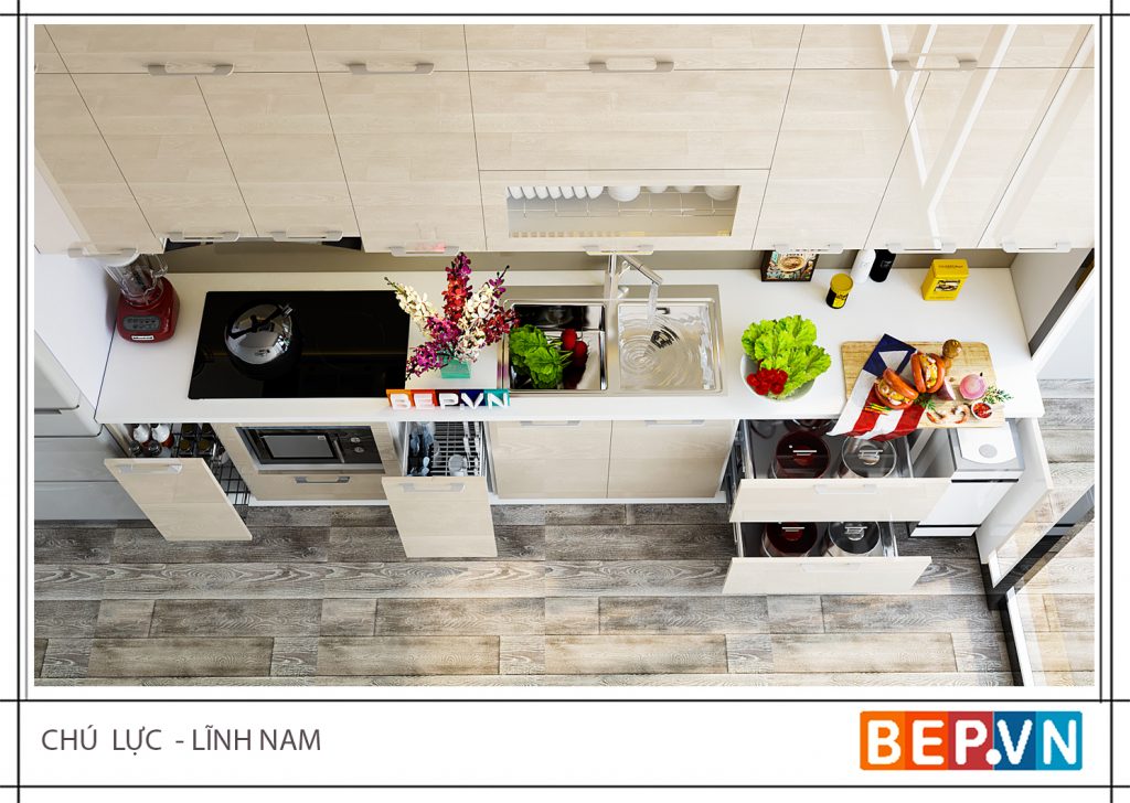 Những mẫu tủ bếp gỗ công nghiệp đẹp ấn tượng mê mẩn chị em Những mẫu tủ bếp gỗ công nghiệp đẹp ấn tượng mê mẩn chị em