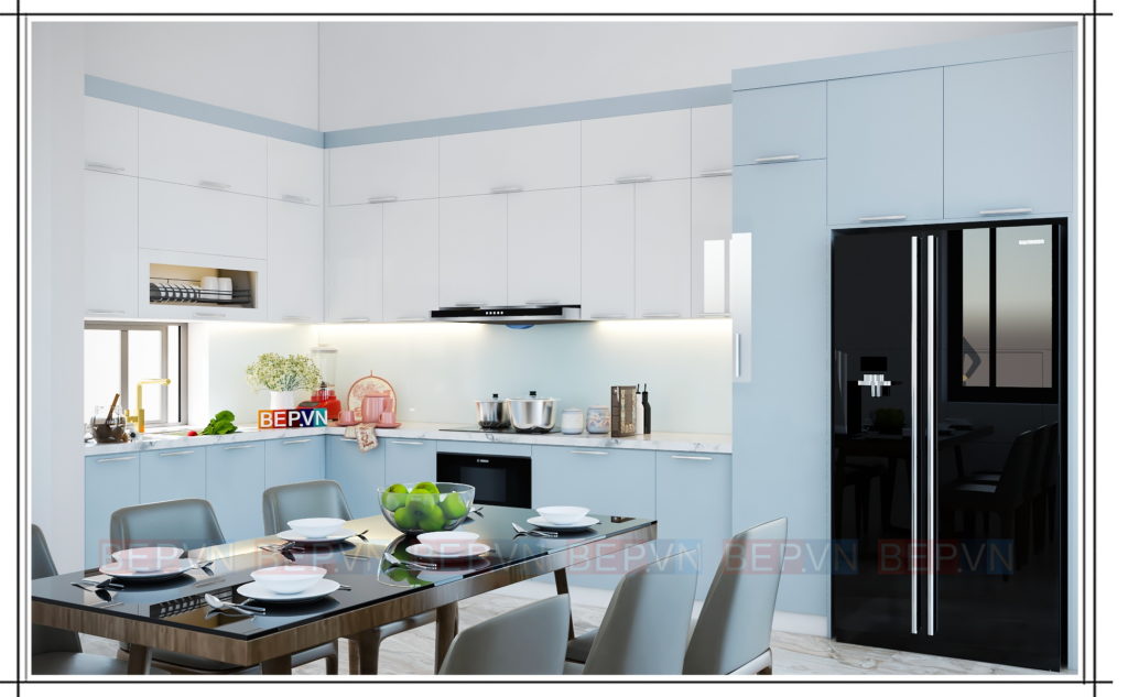 thiết kế nhà bếp đẹp nhẹ nhàng theo phong cách scandinavian