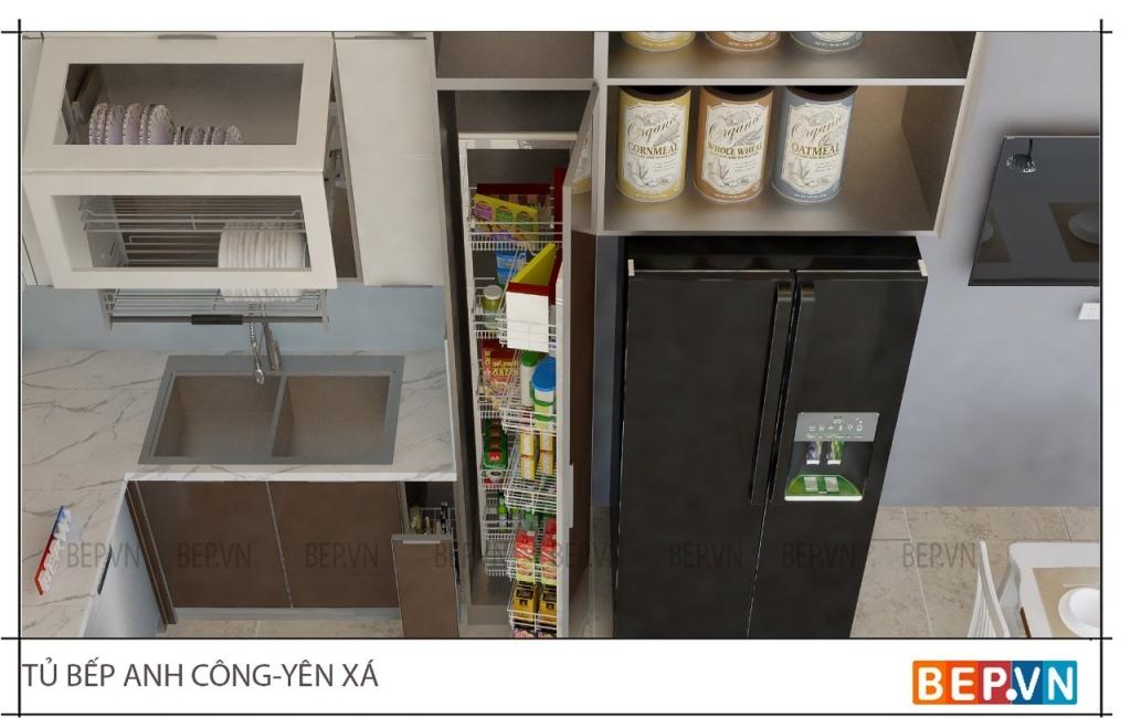 phụ kiện tủ kho cho nhà bếp hiện đại