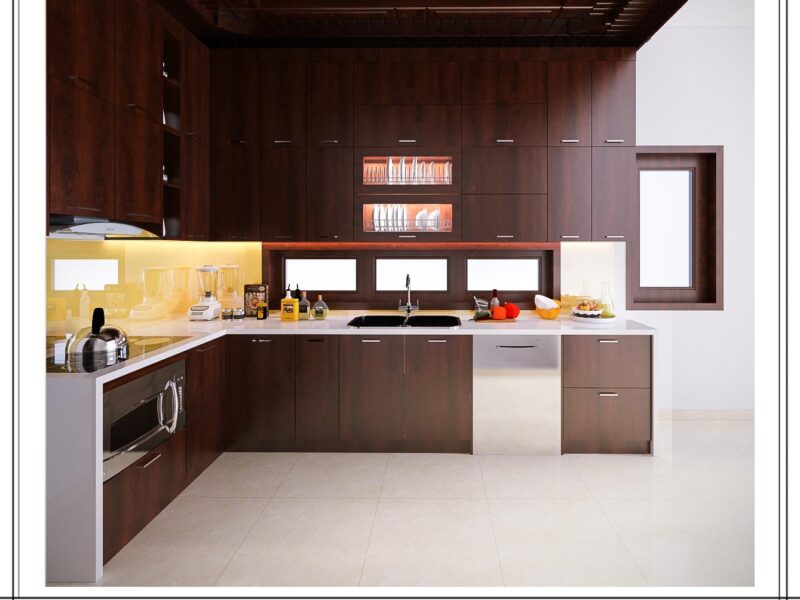 Tủ bếp Laminate chữ L gia đình chú Ro