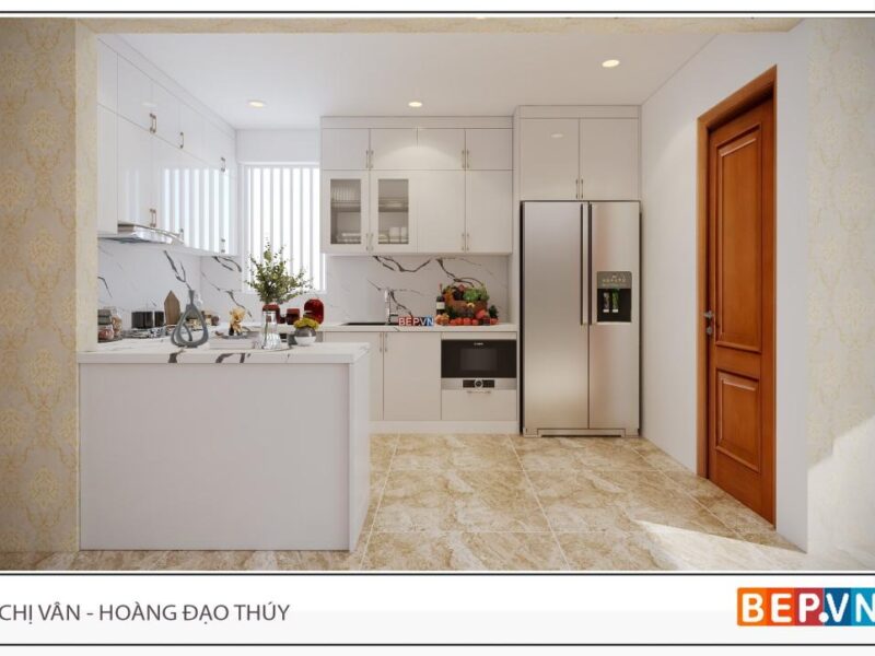 Alternative view of Mẫu tủ bếp chữ U gia đình chị Vân - Hoàng Đạo Thúy