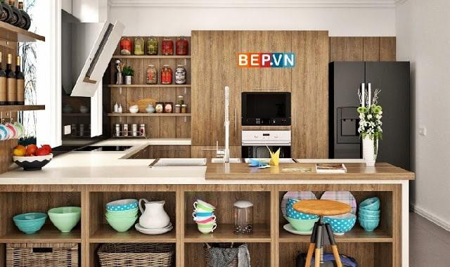 Tủ bếp Laminate mang hơi ấm cho ngôi nhà bạn