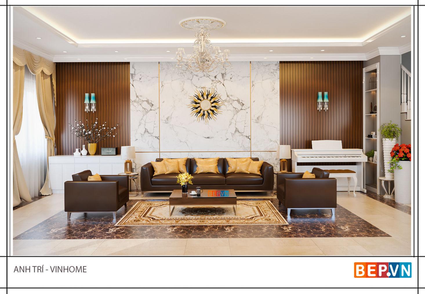 Thiết kế phòng khách anh Trí - vinhome Thiết kế phòng khách anh Trí - vinhome